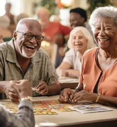 A group of people are sitting around a table, playing a game. AI generated content